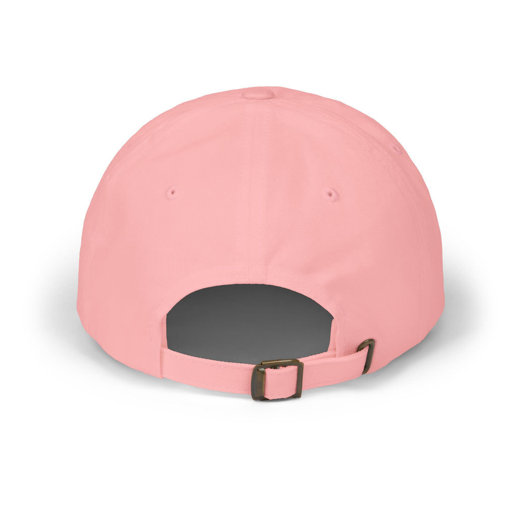 Dinking Diva embroidered baseball cap by Printify featuring pickleball design and antique brass adjustable closure.