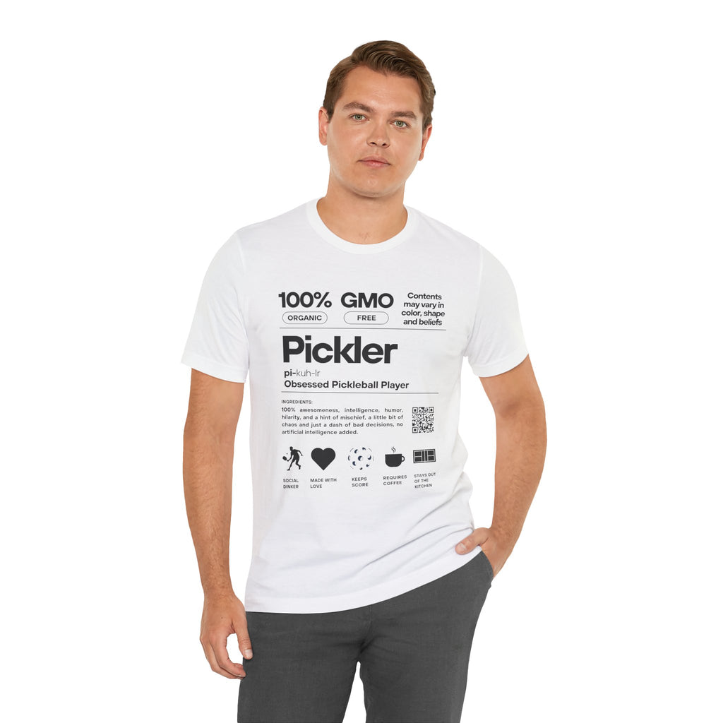 Pickler Funny Definitions T-Shirt - Men's Pickleball Tee - Premium Lightweight Activewear