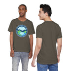 Unisex Bainbridge Island Pickleball T-Shirt featuring "Birthplace of Pickleball 1965" design, casual graphic tee for pickleball fans.