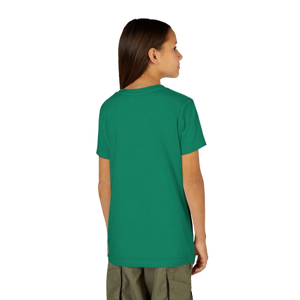 Pink Dinking Diva youth pickleball shirt with filigree design, comfortable kids' clothing from Printify.