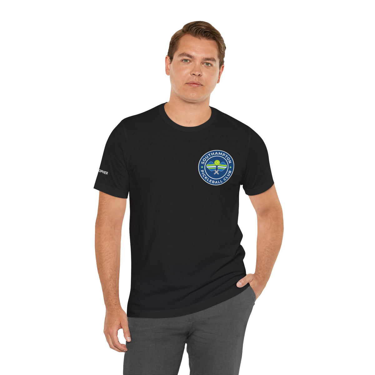 Personalized Pickleball T-Shirt | Custom Club & League Tee - Product Photo - PeaMacTees