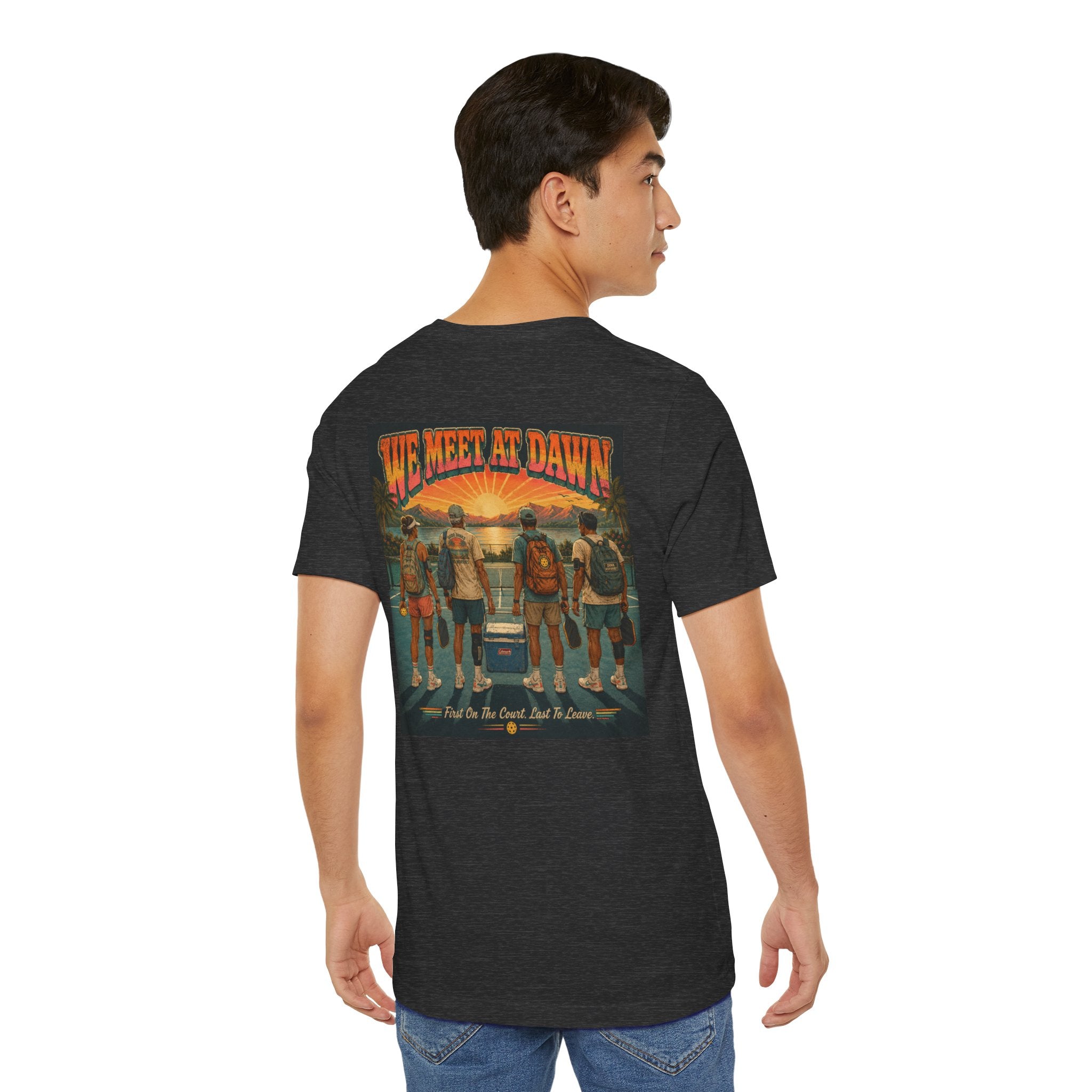 We Meet at Dawn Pickleball T-Shirt — Premium Unisex Lifestyle Tee