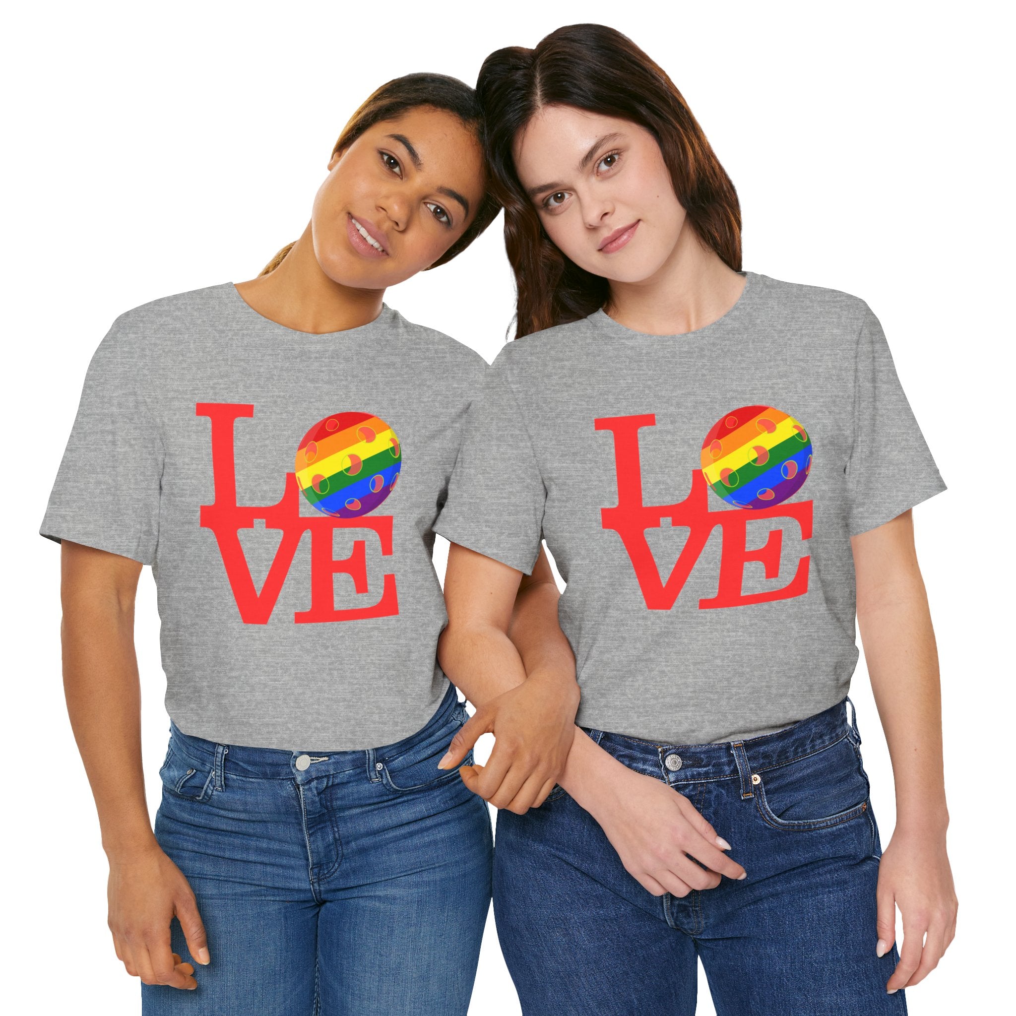 Unisex LOVE Pickleball T-Shirt | Pride Pickleball 'O' | Premium Relaxed Lightweight Activewear | LGBTQ2 Boutique
