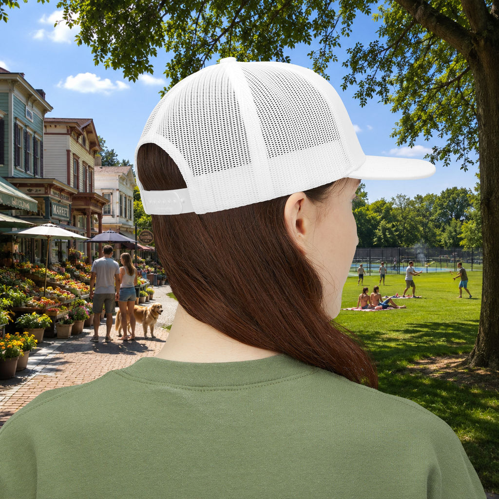 The Best Part of My Day Embroidered Pickleball Trucker Hat back female
