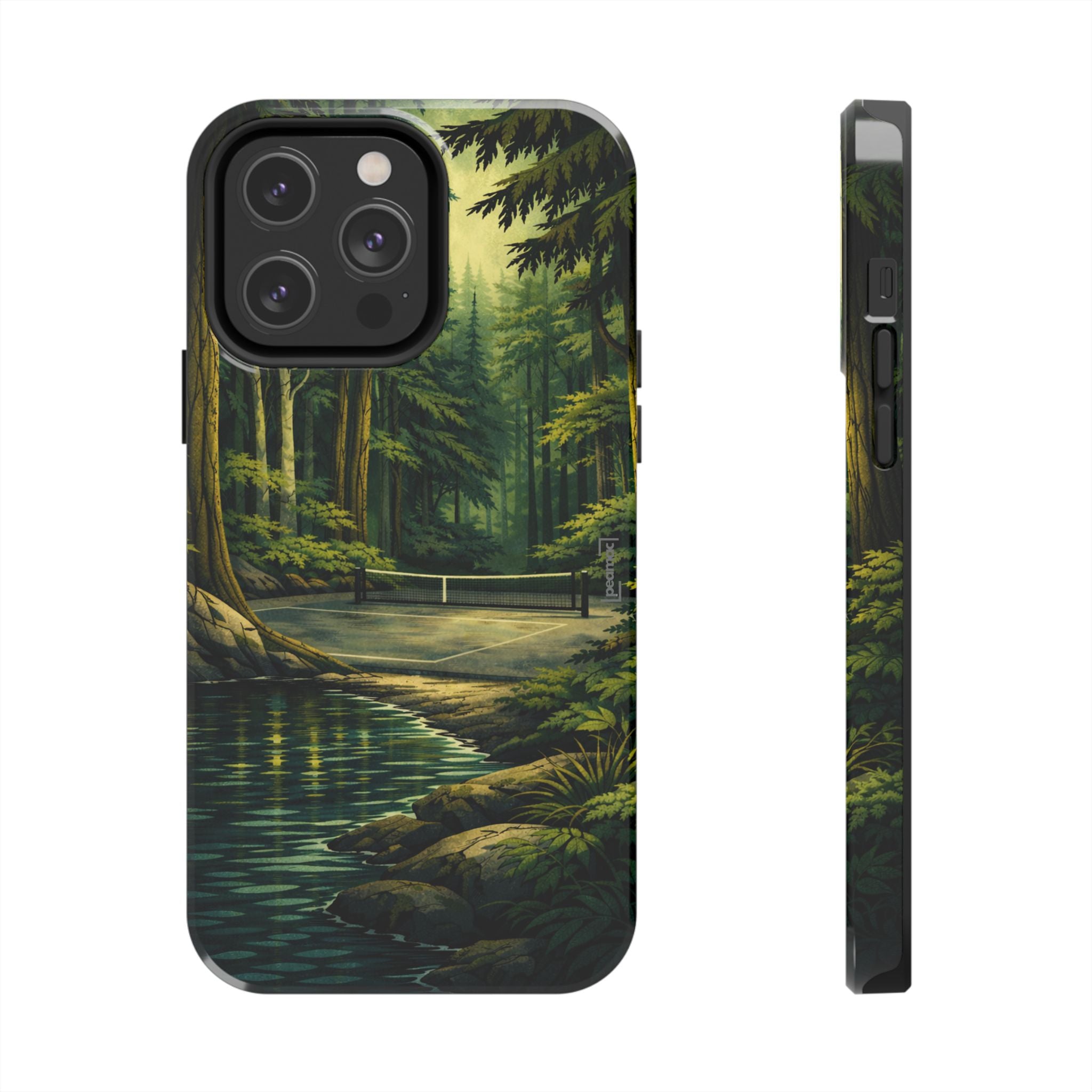 Hidden Forest Pickleball Phone Case – Bainbridge Island Inspired | Compatible with iPhone and Samsung smartphones | Matte or Glossy