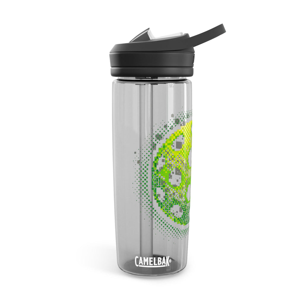 Pixelated Pickleball CamelBak Edy Water Bottle — 20oz Neon Green Sports Bottle-PeaMac Tees