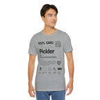Men's black Pickler Funny Definitions T-Shirt with pickleball-themed print, lightweight activewear by Printify.