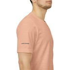 Personalized pickleball T-shirt by Printify featuring custom name sleeve and club logo on the back, perfect for pickleball players.