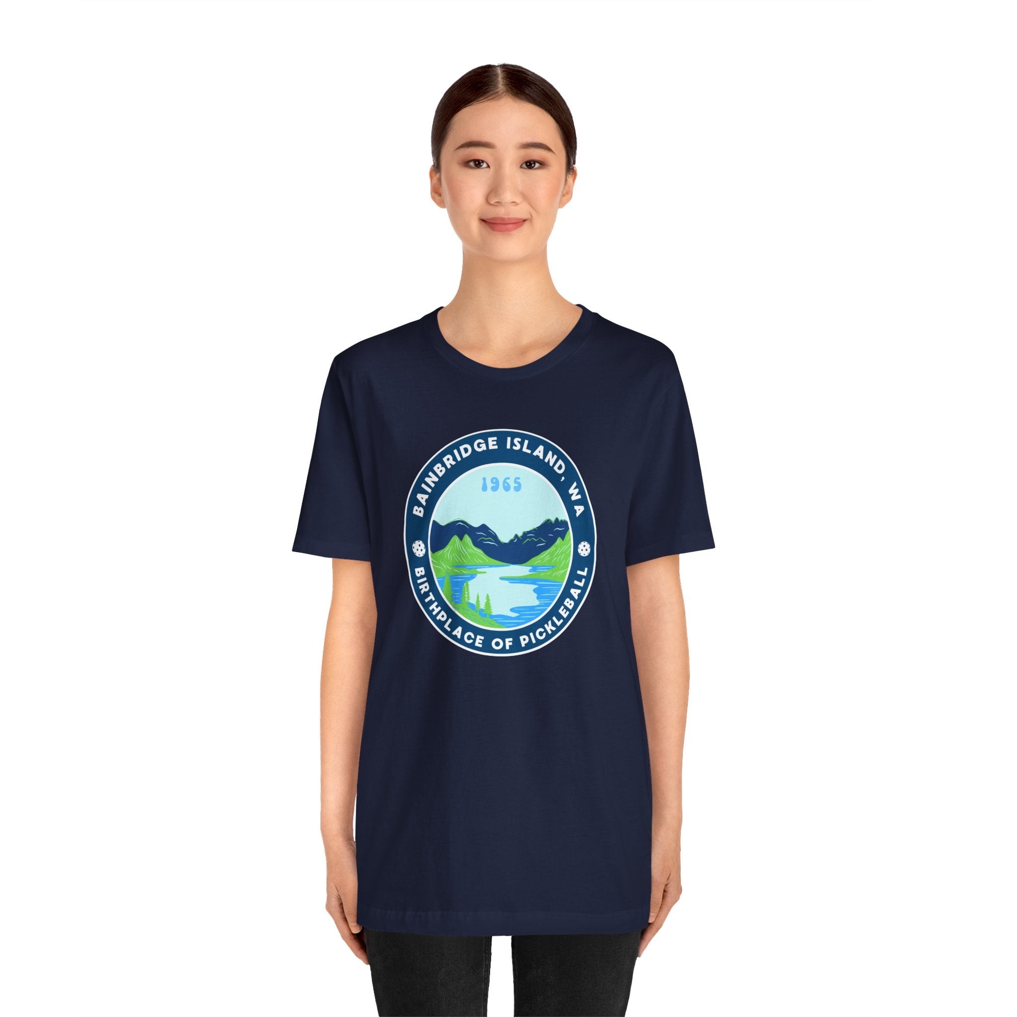 Bainbridge Island Pickleball Tee — Birthplace of Pickleball 1965 Unisex T-Shirt-PeaMac Tees