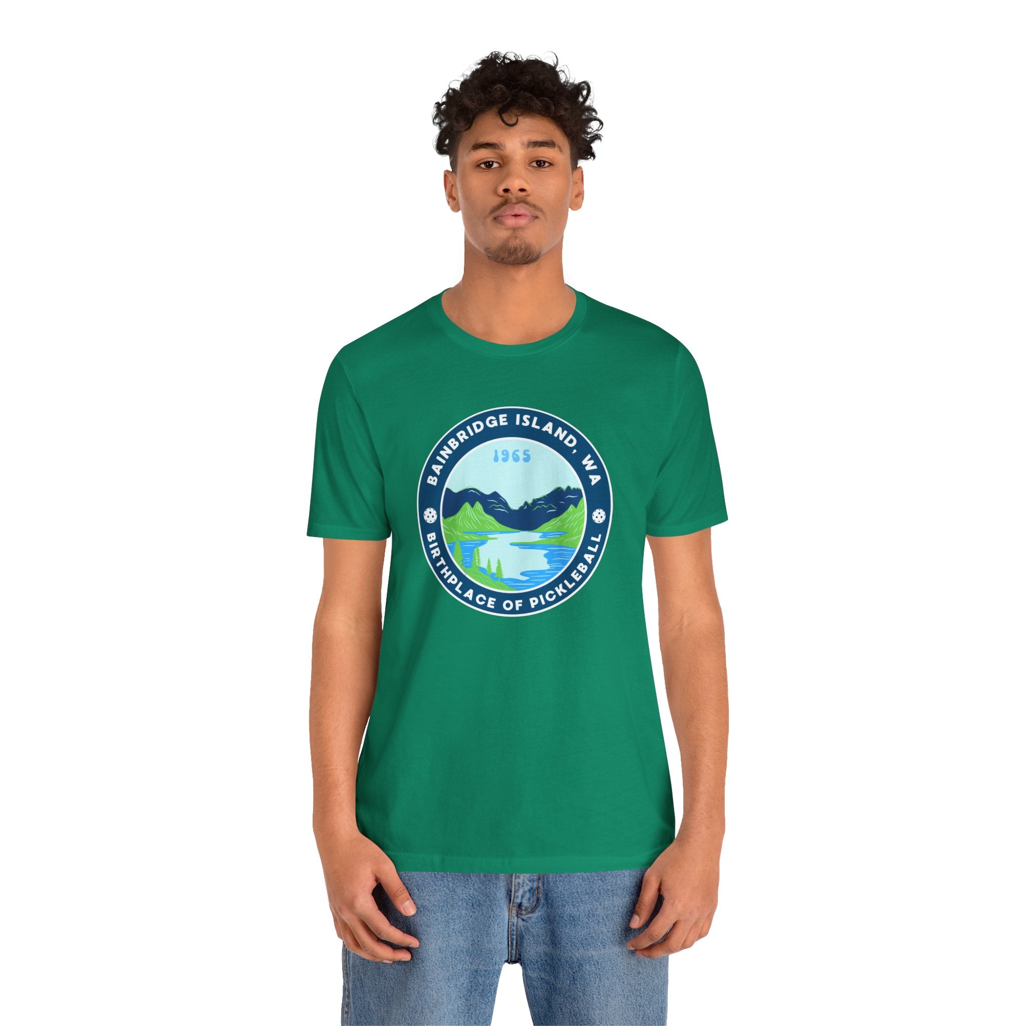Bainbridge Island Pickleball Tee — Birthplace of Pickleball 1965 Unisex T-Shirt-PeaMac Tees