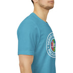 LGBTQ2 pride pickleball t-shirt by Printify featuring colorful rainbow design and playful pickleball graphics on a white tee.