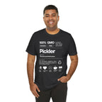 Men's Pickler Funny Definitions T-Shirt featuring white text, lightweight activewear, perfect for pickleball enthusiasts by Printify.