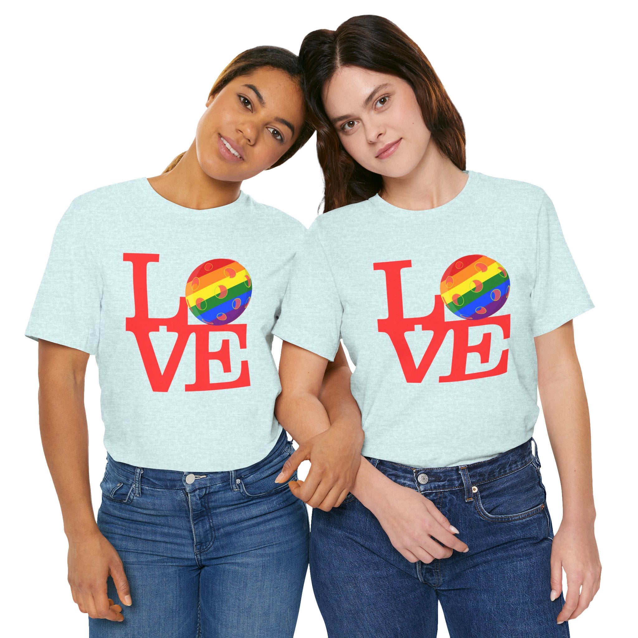 Unisex LOVE Pickleball T-Shirt | Pride Pickleball 'O' | Premium Relaxed Lightweight Activewear | LGBTQ2 Boutique