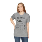 Women's black Pickler Funny Definitions T-Shirt featuring playful pickleball-themed text on lightweight activewear from Printify.