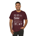 Men's Pickler Funny Definitions T-Shirt with white text, lightweight activewear featuring pickleball-themed humor and casual style.