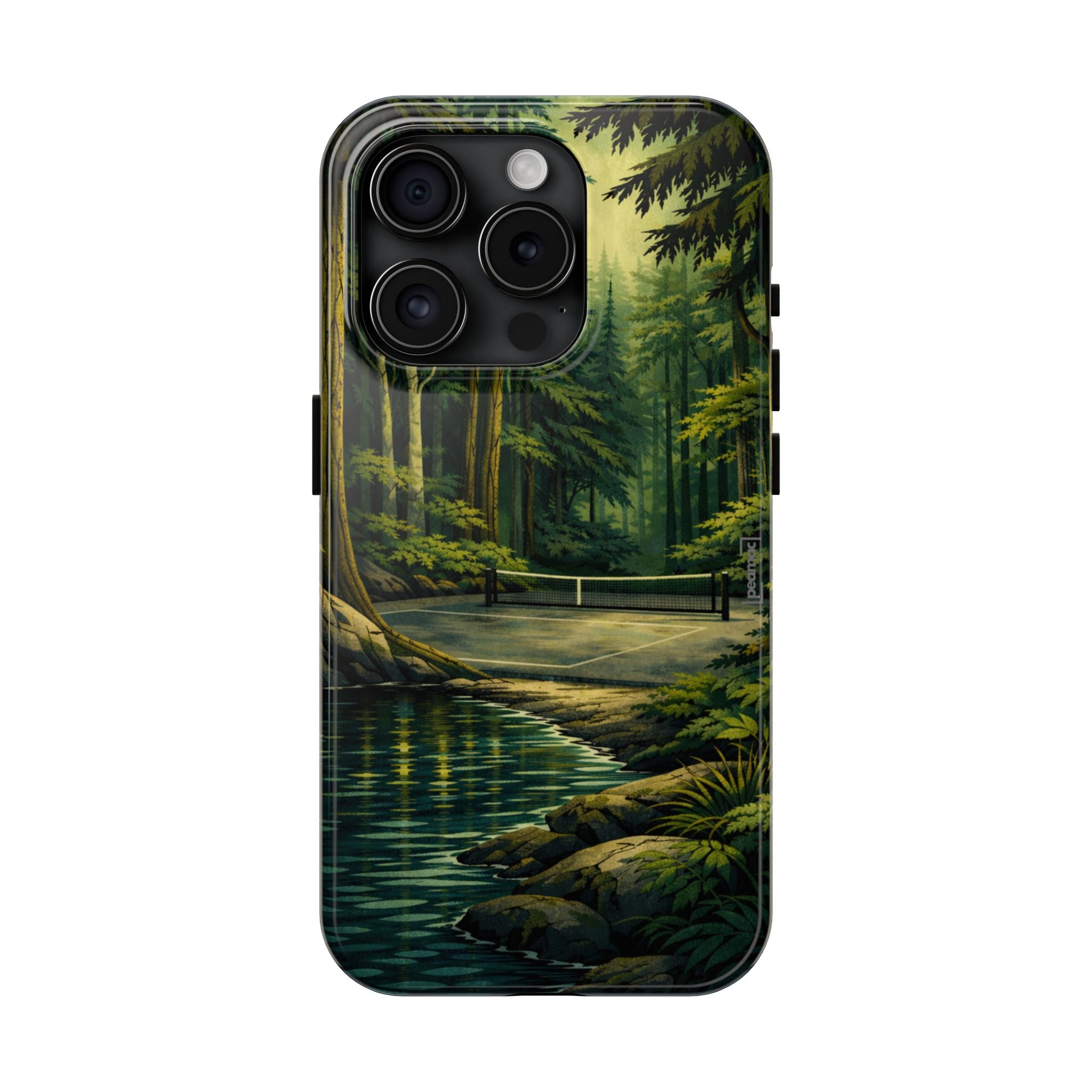 Hidden Forest Pickleball Phone Case – Bainbridge Island Inspired | Compatible with iPhone and Samsung smartphones | Matte or Glossy