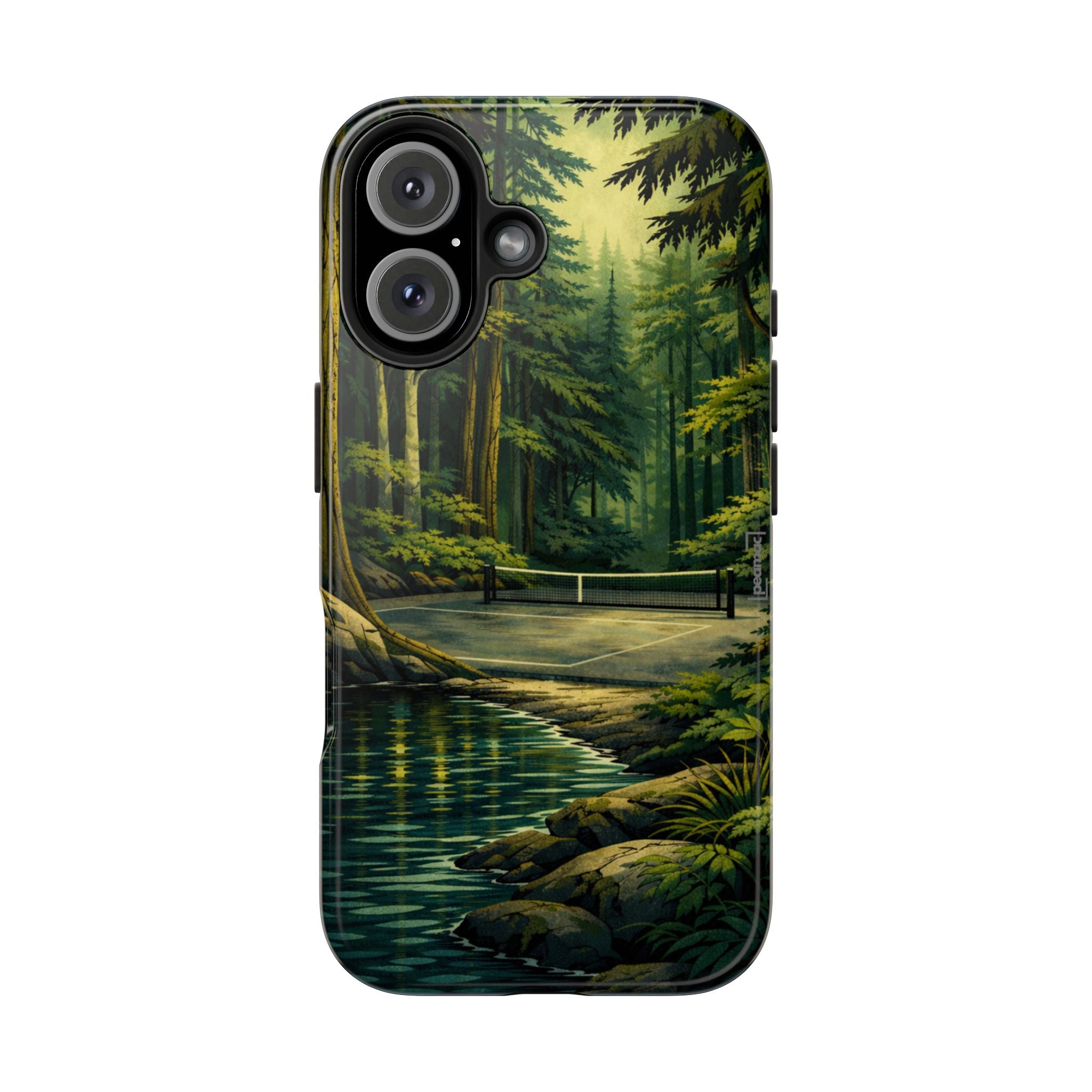 Hidden Forest Pickleball Phone Case – Bainbridge Island Inspired | Compatible with iPhone and Samsung smartphones | Matte or Glossy