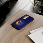 Printify Matrix Burst Pickleball phone case for iPhone, Samsung, and Google Pixel with vibrant pickleball design.