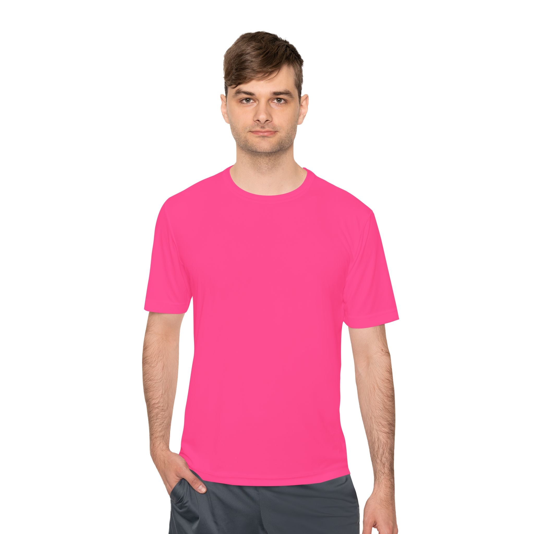 Unisex Printify Pickleball T-shirt in game-start green with moisture-wicking fabric, designed for active performance.