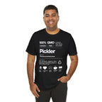 Men's Pickler Funny Definitions T-Shirt with white text, lightweight activewear, perfect for pickleball enthusiasts.