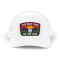Embroidered Pickleball Trucker Cap — “The Best Part of My Day” Retro Outdoor Patch