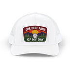 Embroidered Pickleball Trucker Cap — “The Best Part of My Day” Retro Outdoor Patch