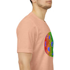 Rainbow glitter pickleball pride T-shirt featuring bold "Loud and Proud" text, designed for LGBTQ+ support and celebration.