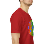 Rainbow glitter pickleball pride T-shirt featuring bold "Loud and Proud" text, designed for pride and sports enthusiasts.