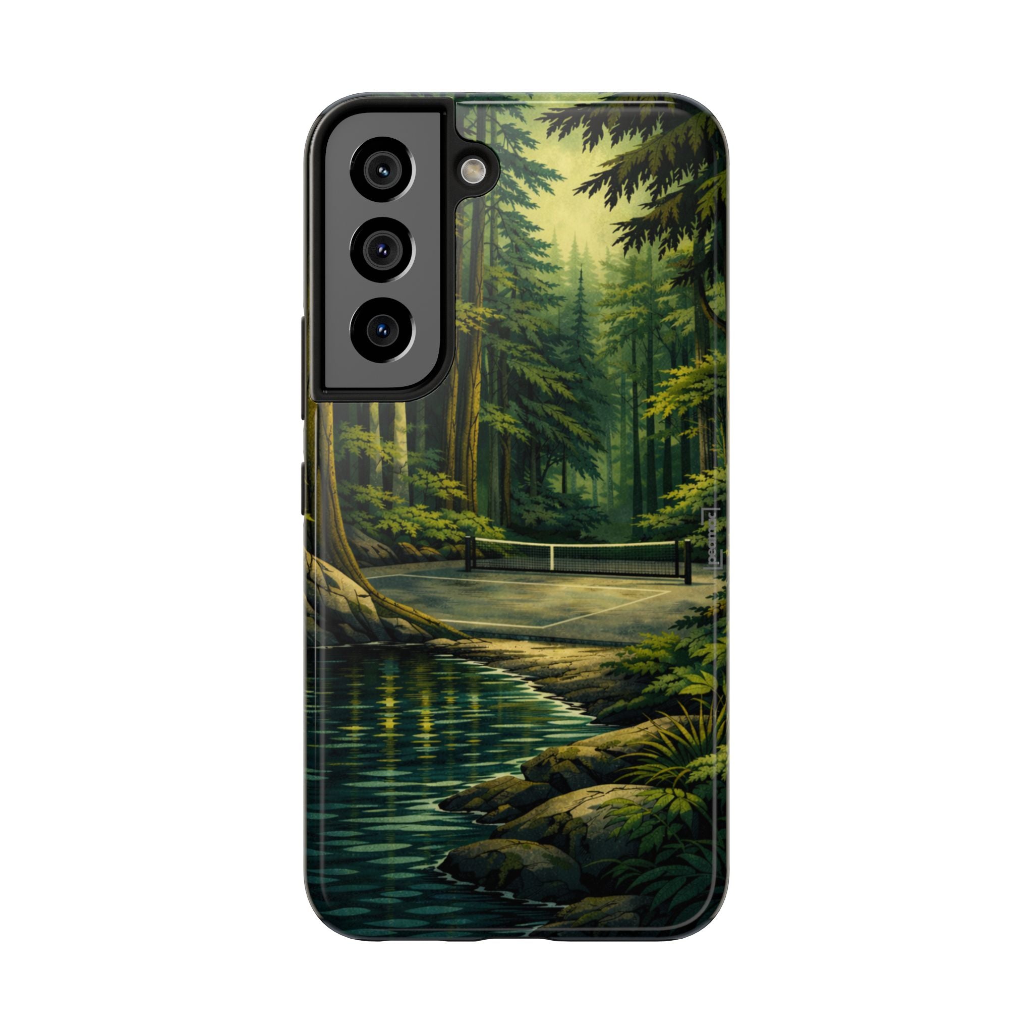 Hidden Forest Pickleball Phone Case – Bainbridge Island Inspired | Compatible with iPhone and Samsung smartphones | Matte or Glossy