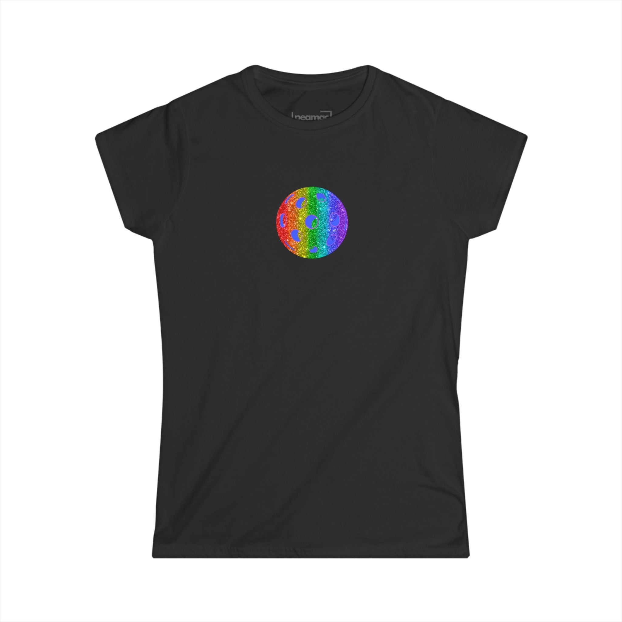 Women's Semi-fitted Sparkle Loud and Proud Pickleball Softstyle T-shirt | LGBTQ2 Boutique