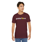Toronto PickleTOwn T-Shirt featuring CN Tower and pickleball design, showcasing a casual, stylish printify-branded graphic tee.