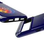 Matrix Burst Pickleball Phone Case for iPhone, Samsung, and Google Pixel featuring colorful pickleball design by Printify.
