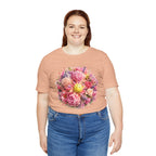 Peony Pickleball Tee — Premium Cotton Unisex T-Shirt