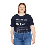 Women's Pickler Funny Definitions T-Shirt by Printify, lightweight white pickleball activewear with humorous text design.