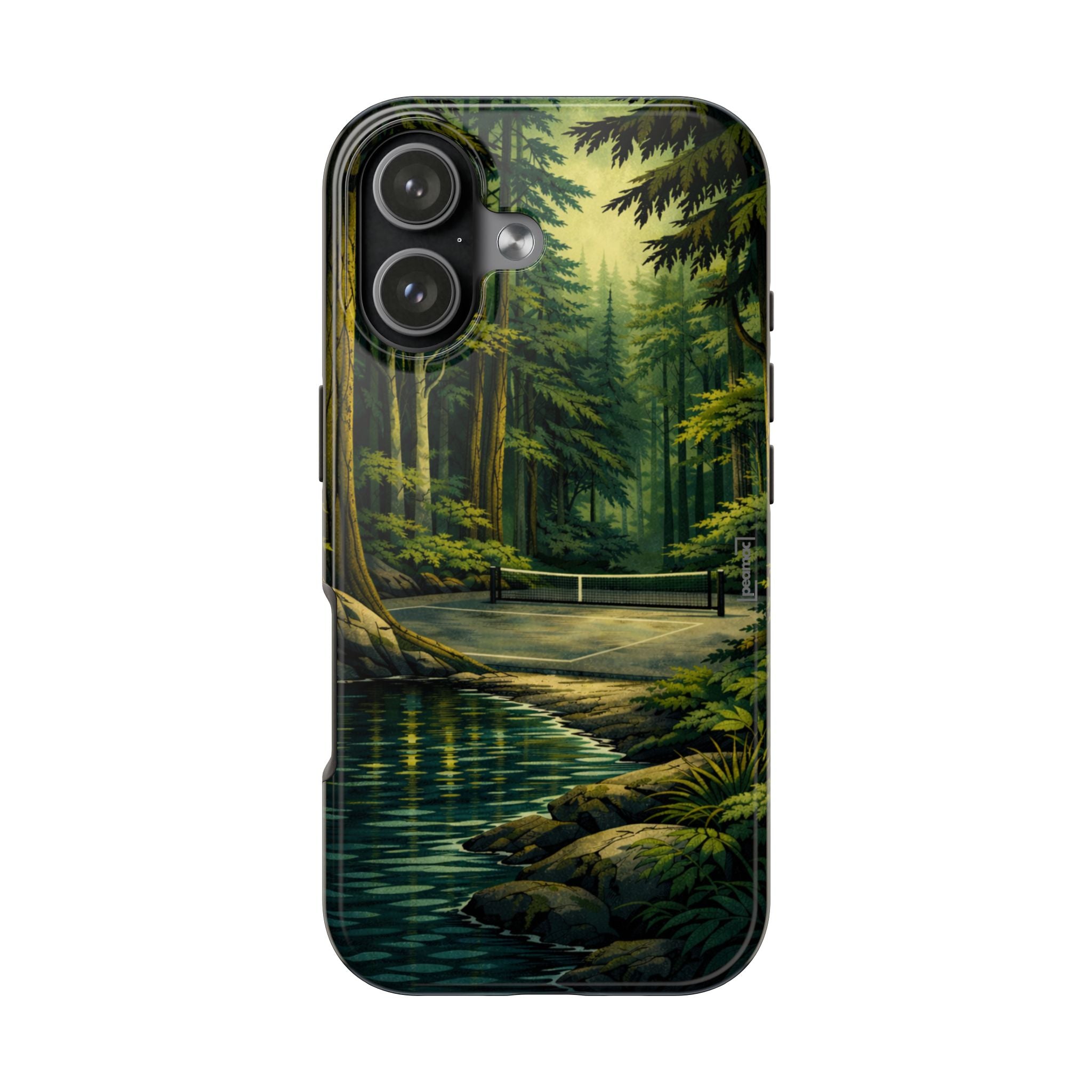 Hidden Forest Pickleball Phone Case – Bainbridge Island Inspired | Compatible with iPhone and Samsung smartphones | Matte or Glossy
