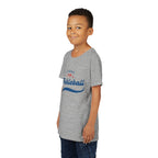 Kids' retro pickleball T-shirt by Printify, featuring a classic sports design for boys and girls, made of comfortable kids' clothing fabric.