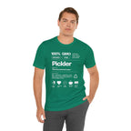 Men's Pickler Funny Definitions T-Shirt with white text, lightweight activewear perfect for pickleball enthusiasts.