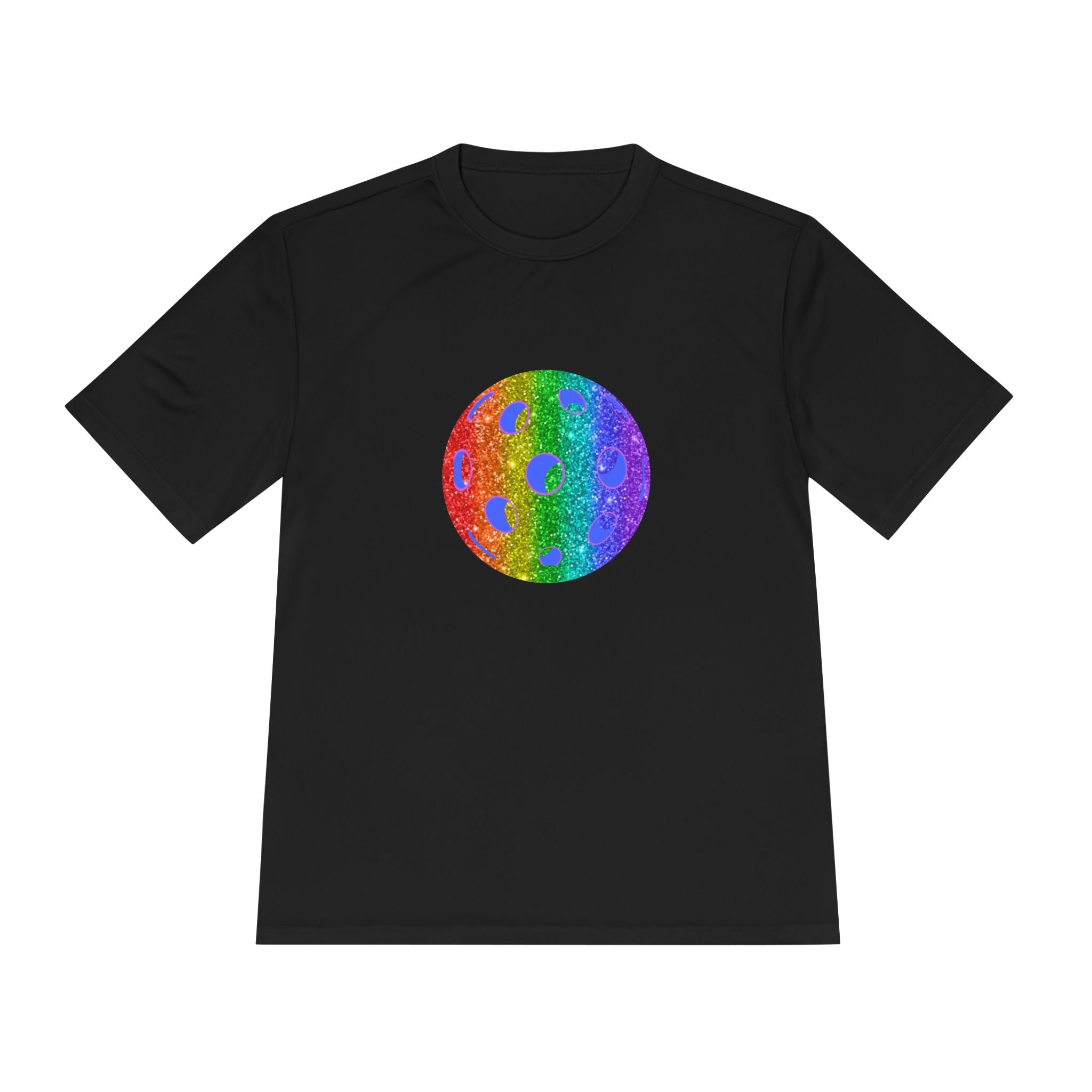 Unisex Sparkle Loud and Proud Moisture Wicking Pride T-shirt | Pickleball Tee for Men & Women | Gift for the LGBTQ2 Community