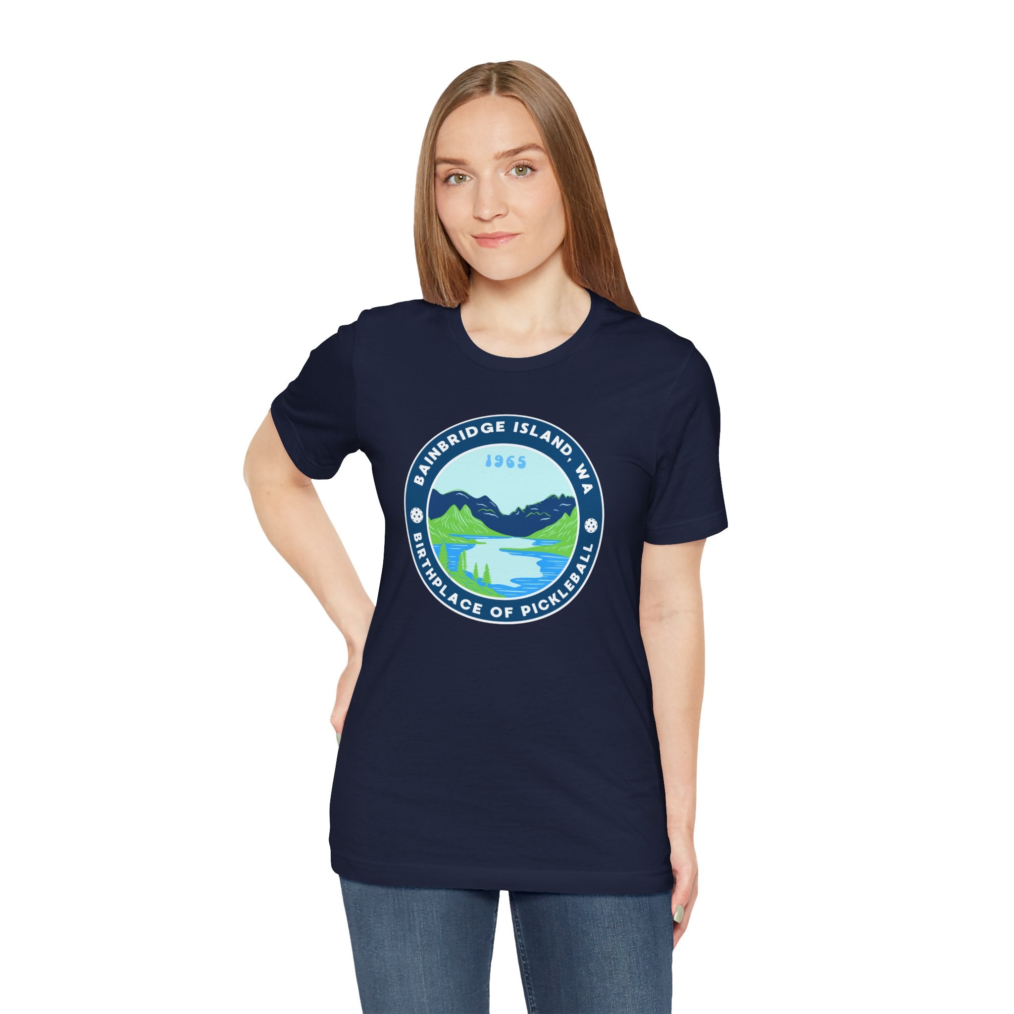 Unisex Bainbridge Island WA Birthplace of Pickleball T-Shirt | Premium Activewear Tee | Gift for Men & Women