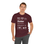 Men's Pickler Funny Definitions T-Shirt with white text, lightweight activewear, perfect for pickleball fans and casual wear.