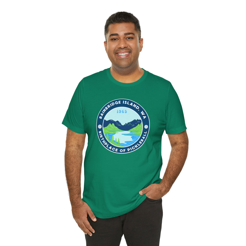 Bainbridge Island Pickleball Tee — Birthplace of Pickleball 1965 Unisex T-Shirt-PeaMac Tees