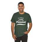 Classic Pickleball T-shirt with "Pickleball" script design, casual unisex tee from Printify featuring vibrant print on soft fabric.