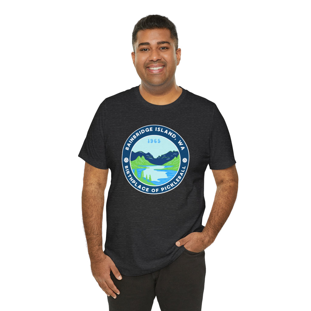 Bainbridge Island Pickleball Tee — Birthplace of Pickleball 1965 Unisex T-Shirt-PeaMac Tees