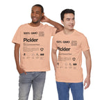 Men's black Pickler Funny Definitions T-Shirt with pickleball-themed text, lightweight activewear from Printify.