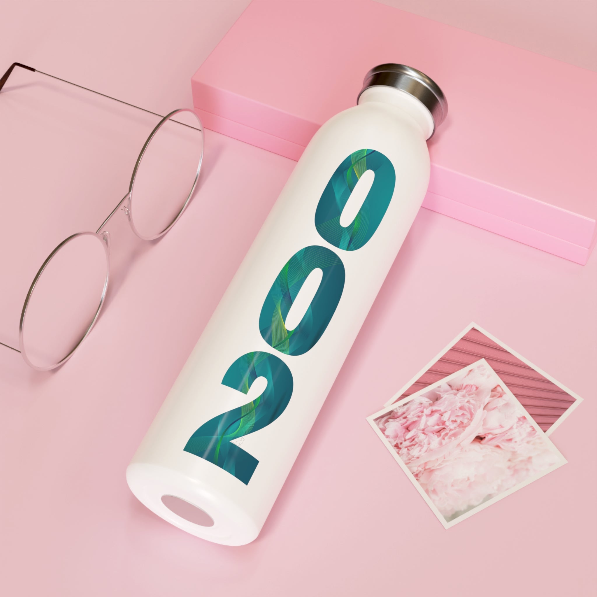 Printify 20oz stainless steel pickleball game-start green hydration bottle mug with sporty design and durable construction.