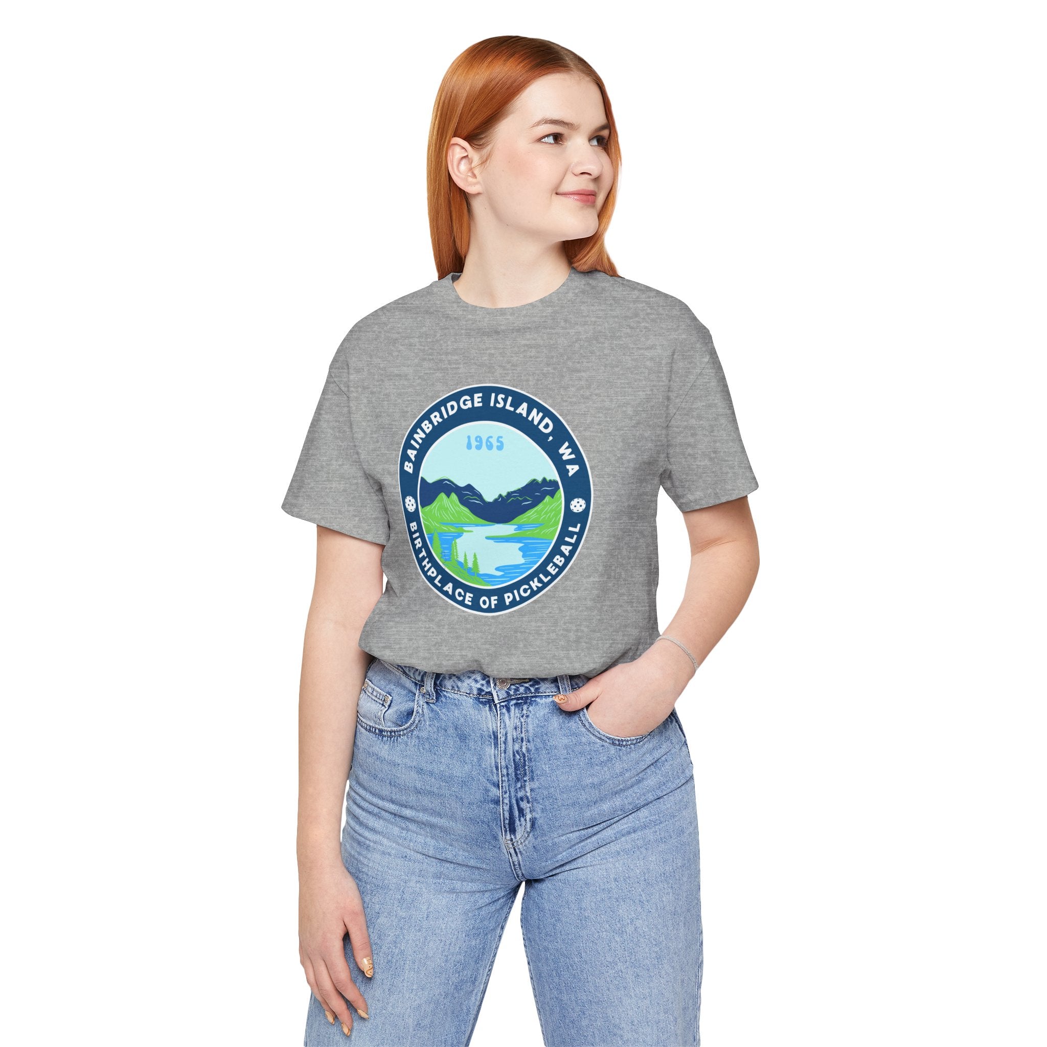 Bainbridge Island Pickleball Tee — Birthplace of Pickleball 1965 Unisex T-Shirt-PeaMac Tees
