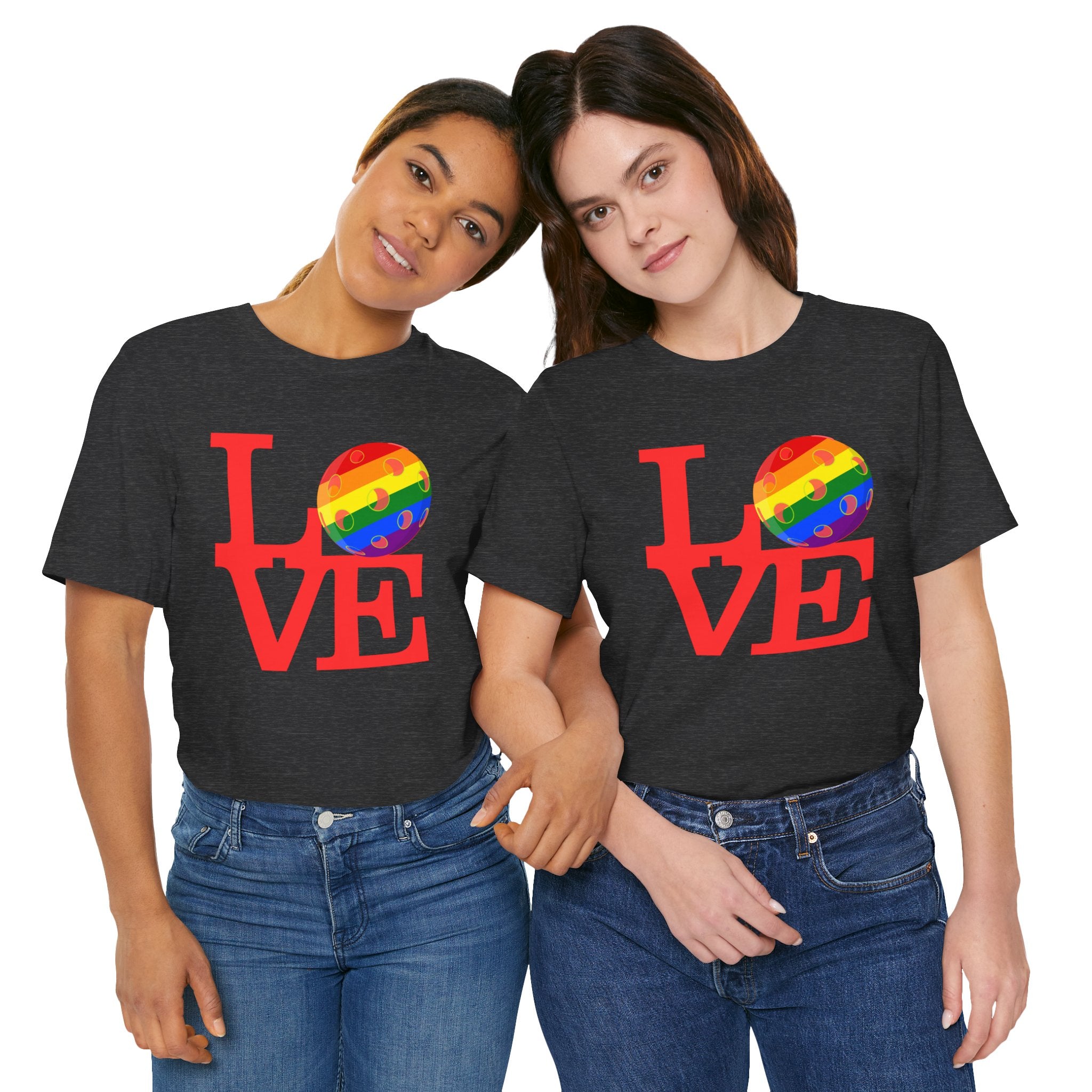 Unisex LOVE Pickleball T-Shirt | Pride Pickleball 'O' | Premium Relaxed Lightweight Activewear | LGBTQ2 Boutique