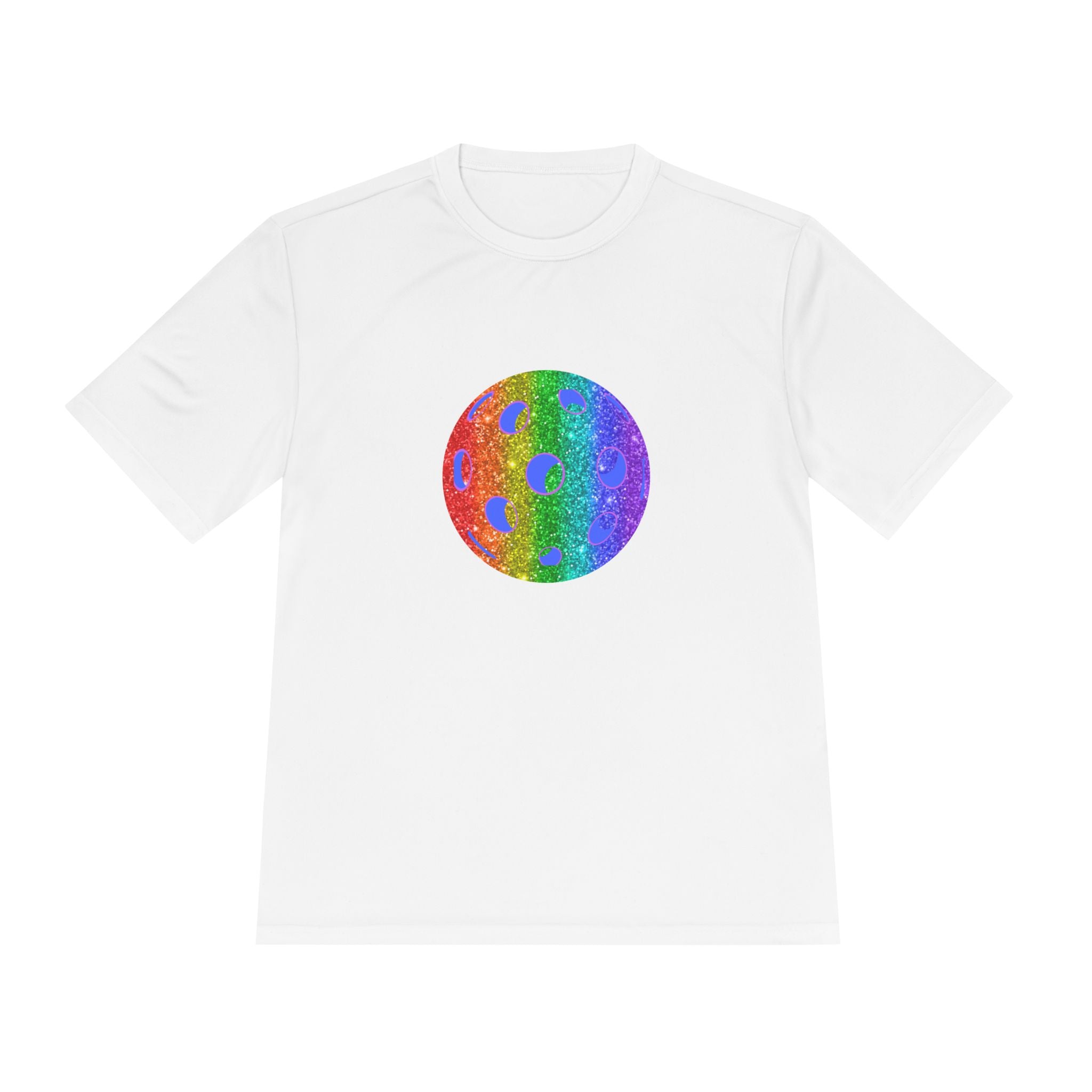 Unisex Sparkle Loud and Proud Moisture Wicking Pride T-shirt | Pickleball Tee for Men & Women | Gift for the LGBTQ2 Community