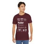 Men's Pickler Funny Definitions T-shirt with white text, lightweight activewear perfect for pickleball enthusiasts.