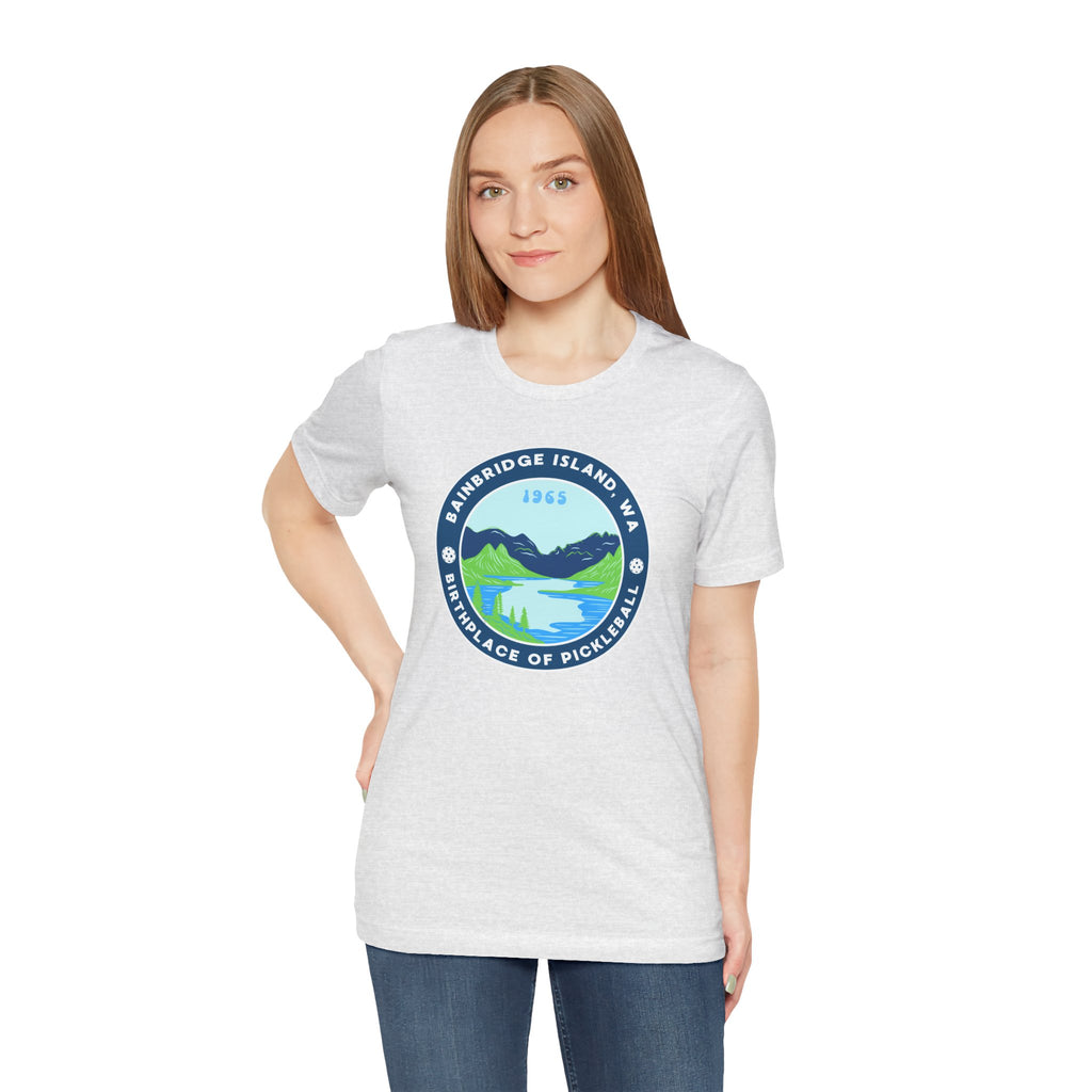 Bainbridge Island Pickleball Tee — Birthplace of Pickleball 1965 Unisex T-Shirt-PeaMac Tees